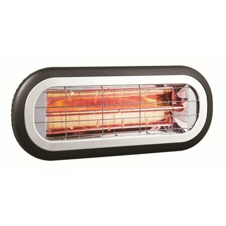 DR INFRARED HEATER Carbon Infrared Indoor/Outdoor Patio Heater, Wall or Ceiling Mount, 1500W, Black DR-222
